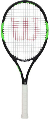 

Wilson Milos Tour 100 Black, Green Strung Tennis Racquet(4 3/8, 284 g)
