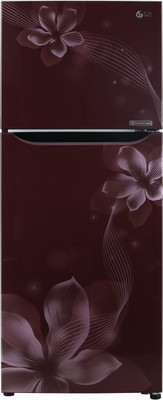 LG 260 L Frost Free Double Door 3 Star Refrigerator(Scarlet Orchid, GL-C292SSOU) available at flipkart for Rs.25990