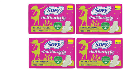 

Sofy Bodyfit Anti Bacteria - 15 Count Sanitary Pad(Pack of 4)