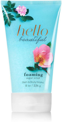 

Bath & Body Works Foaming Sugar Scrub, Hello Beautiful - 226g (8oz) Scrub(226 g)