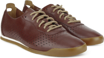 

Clarks Siddal Run Chestnut Leather Casual Shoes For Men(Brown
