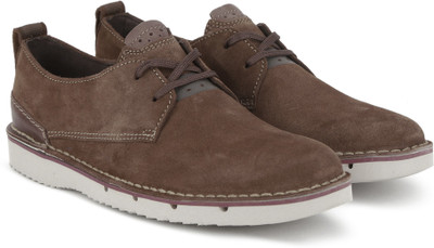 

Clarks Capler Plain Brown Sde Casual Shoes For Men(Brown