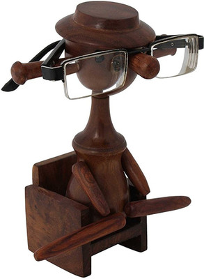 SG Decorative Showpiece - 20 cm(Wooden, Brown)