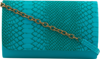 TARUSA Women Casual Blue Leatherette Sling Bag