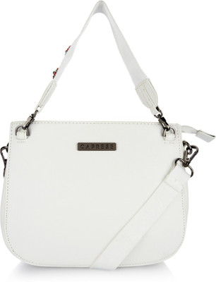 

Caprese Women White PU Sling Bag