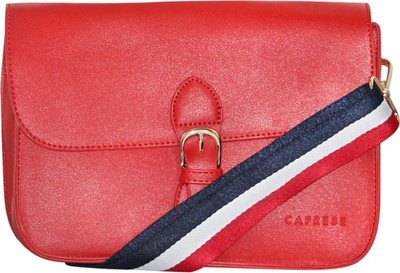 

Caprese Women Casual Red PU Sling Bag