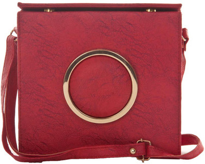 

Aliado Women Casual Pink Leatherette Sling Bag