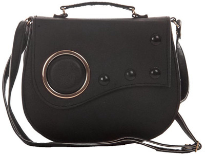 

Aliado Women Casual Black Leatherette Sling Bag