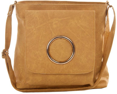 

Aliado Women Casual Yellow Leatherette Sling Bag