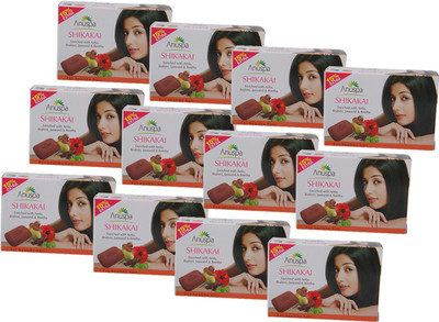 

Anuspa 12 Herbal Shikakai 75 gm Soaps(900 g, Pack of 12)