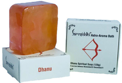 

Sarvsiddhi Dhanu Astro Aroma Bath Natural Handmade Soap Set Of 3(375 g, Pack of 3)