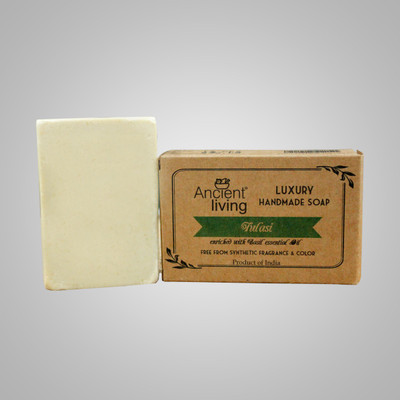 

Ancient Living Tulasi Luxury Handmade Soap -100gm (set of 3)(100 g, Pack of 3)
