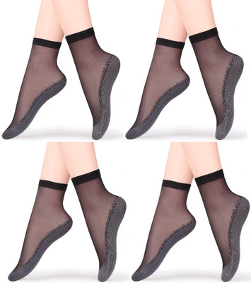 Cotson Girls Striped Ankle Length(Pack of 4)