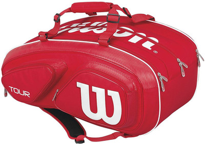 

Wilson TOUR V 15PK BAG Tennis Kit Bag(Red, Kit Bag)