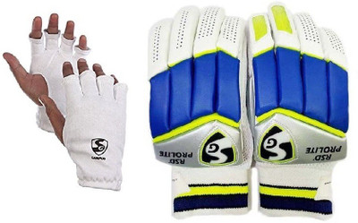 

SG Combo Of Two- One Pair Of 'Rsd Prolite' Batting Gloves (Right Handed) And One Pair Of 'Campus' Inner Gloves (Color On Availability)- Batting Gloves (Men, Multicolor)
