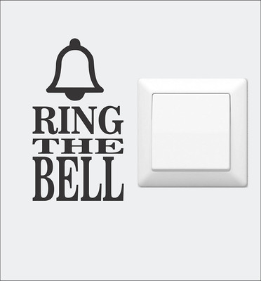 Asmi Collections 14 cm Ring the Bell for Light Switches Removable Sticker(Pack of 1)