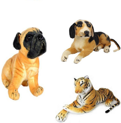 

Toy Galaxy Pack of 3 Pug dog/Tigger/Dog - 30 cm(Multicolor)