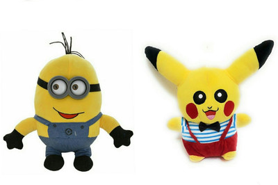 soniya Enterprises minion-20cm and Pikachu - 40 cm(Multicolor)