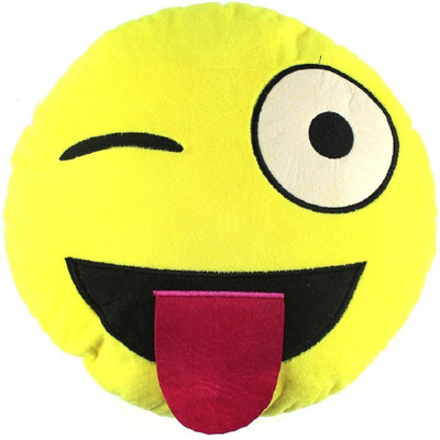

Tako bell Yellow Naughty Smiley plush soft toy cushion 37x37 CM - 20 cm(Yellow)