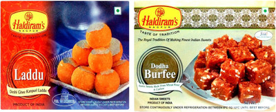 

Haldiram's Kanpuri Laddu and Dodha Burfi (Combo Pack)(800 g, Box)