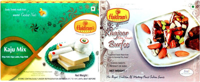 

Haldiram's Kaju mix and Khajur Dryfruits Burfi (Combo Pack)(800 g, Box)