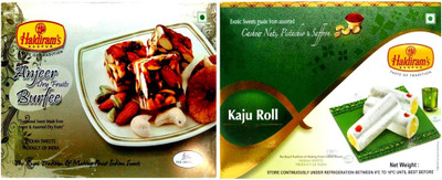 

Haldiram's Anjeer Dry Fruit Burfi and Kaju Roll (Combo Pack)(800 g, Box)