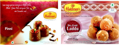 

Haldiram's Pinni Sweet and Dry Fruit Laddu (Combo Pack)(800 g, Box)