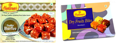 

Haldiram's Dodha Burfi and Dry Fruit Bite (Combo Pack)(650 g, Box)