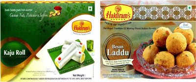 

Haldiram's Kaju Roll and Besan Laddu (Combo Pack)(800 g, Box)