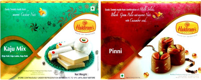 

Haldiram's Kaju Mix and Pinni Sweet (Combo Pack)(800 g, Box)