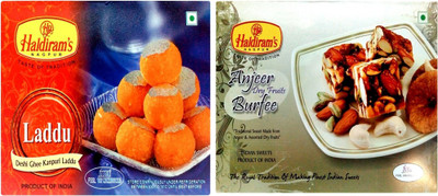 

Haldiram's Kanpuri Laddu and Anjeer Dry Fruit Burfi (Combo Pack)(800 g, Box)