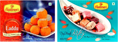 

Haldiram's Kanpuri Laddu and Assorted Dry Fruit Bite (Combo Pack)(800 g, Box)