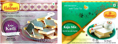 

Haldiram's Kaju Katli and Kaju Mix (Combo Pack)(800 g, Box)