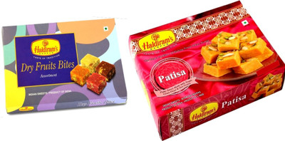 

Haldiram's Dry Fruit Bite and Patisha (Combo Pack)(650 g, Box)