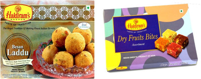 

Haldiram's Besan Laddu and Dry Fruit Bites (Combo Pack)(800 g, Box)