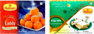 

Haldiram's Kanpuri Laddu and Kaju Mix (Combo Pack)(800 g, Box)