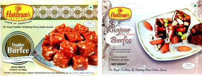 

Haldiram's Dodha Burfi and Khajur Dryfruits Burfi (Combo Pack)(800 g, Box)
