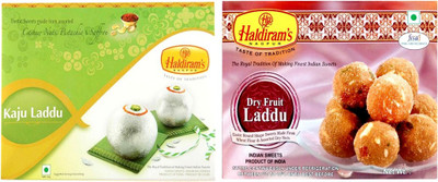

Haldiram's Kaju Laddu and Dry Fruit Laddu (Combo Pack)(800 g, Box)