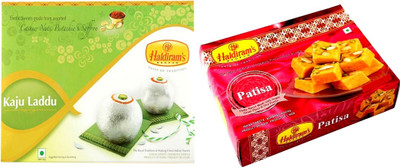

Haldiram's Kaju Laddu and Patish (Combo Pack)(800 g, Box)