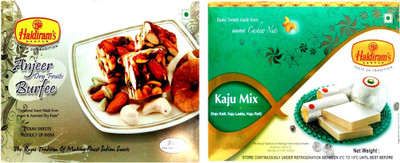 

Haldiram's Anjeer Dry Fruit Burfi and Kaju Mix (Combo Pack)(800 g, Box)