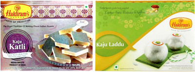 

Haldiram's Kaju Katli and Kaju Laddu (Combo Pack)(800 g, Box)