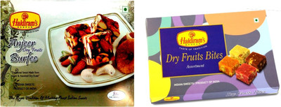 

Haldiram's Anjeer Dry Fruit Burfi and Dry Fruit Bite (Combo Pack)(650 g, Box)