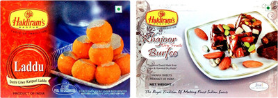 

Haldiram's Kanpuri Laddu and Khajur Dryfruits Burfi (Combo Pack)(800 g, Box)