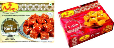 

Haldiram's Dodha Burfi and Patisha (Combo Pack)(800 g, Box)