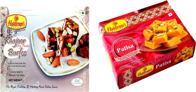 

Haldiram's Khajur Dryfruits Burfi and Patisha (Combo Pack)(800 g, Box)