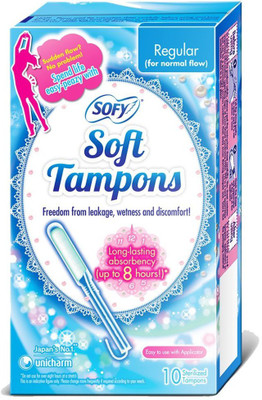 

Sofy Soft Tampons Regular (Pack of 10 Piece) Tampons(Pack of 10)