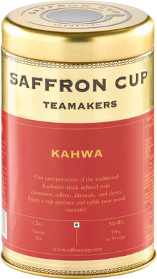 

Saffron Cup Kashmiri Kahwa | Signature Tin 100 Gms Spices Green Tea(100 g, Pouch)