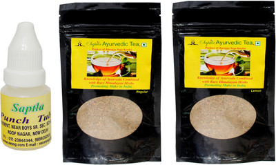 

Saptla Ayurvedic Tea 100% Natural Detox Tea, Healing, Energizing & Refreshglying - Punch Tulsi - Regular & Lemon Herbal Tea(85 g, Pouch)