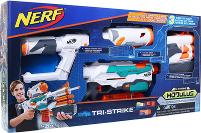 

Nerf Tri Strike Blaster And Missile Launcher(Multicolor)