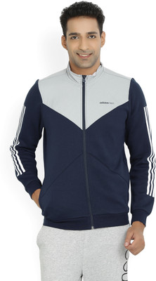 adidas solid men's track top